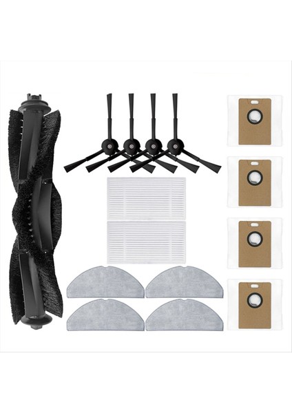 Tp-Link Tapo RV30 MAX/RV30 Max PLUS/RV20 MAX/RV20 Max Plus Robot Süpürge Parçaları Silindir Yan Fırça Filtre Paspas Toz Torbası (Yurt Dışından)