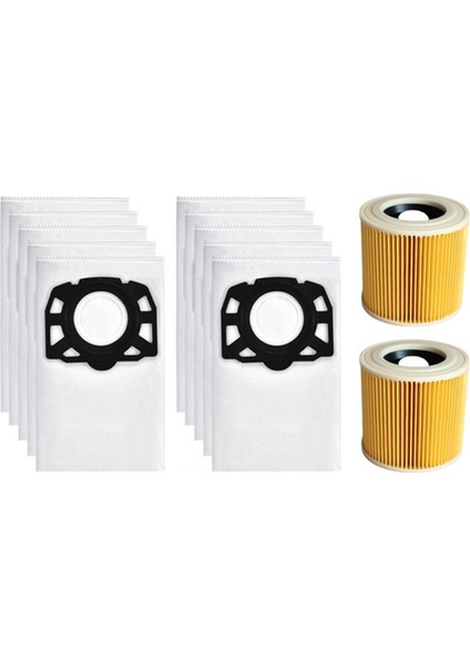 Karcher Wd2 Plus Wd3 WD3S Kfı 357 SE4001 SE4002 Ka 40 Yedek Torba Parçaları Için Elektrikli Süpürge Torbası Filtresi 2.863-314.0 (Yurt Dışından)