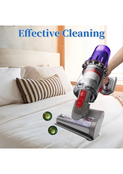 Dyson V7 V8 V10 V11 Elektrikli Süpürge Aksesuarları Için Mini Fırça Başlığı Aleti Anti-Wrap Akar Fırçası Yatak Fırçası Başlığı (Yurt Dışından) modelleri