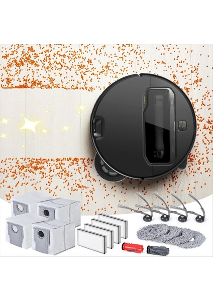 Roborock Saros 10R Ana Yan Fırçalar, Hepa Filtre, Paspas Bezi, Toz Torbası Yedek Parçaları Için Aksesuar Seti (Yurt Dışından) modelleri