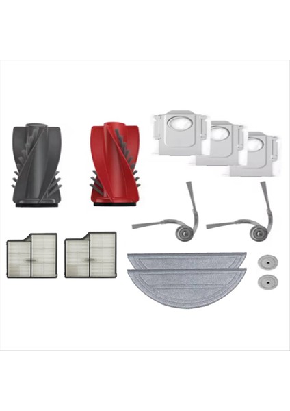 Roborock Saros 10/G30 Robot Süpürge Yedek Ana Yan Fırça Hepa Filtreleri Paspas Bezleri Toz Torbaları Parçaları (Yurt Dışından)