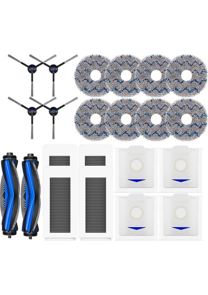 Ecovacs Deebot N30 Omni / N30 Pro Omni Robot Süpürge Parçası Ana Yan Fırça Hepa Filtre Parçaları Için Yedek Parça (Yurt Dışından)