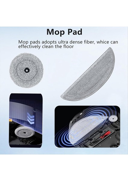 Roborock Saros 10 / G30 / Roborock S9 Maxv Ultra Elektrikli Süpürge Parçaları Için 6 Adet Yedek Paspas Pedi Yıkanabilir Paspas Pedi (Yurt Dışından) fiyatları