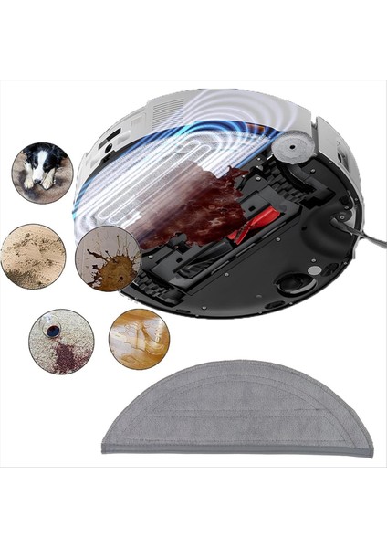 Roborock Saros 10 / G30 / Roborock S9 Maxv Ultra Elektrikli Süpürge Parçaları Için 6 Adet Yedek Paspas Pedi Yıkanabilir Paspas Pedi (Yurt Dışından) fırsatları