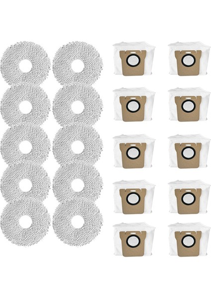 Dreame Bot L10S Ultra/ S10/ S10 Pro Robot Süpürge Aksesuarları Için Yedek Toz Torbaları Paspas Bezi (Yurt Dışından)