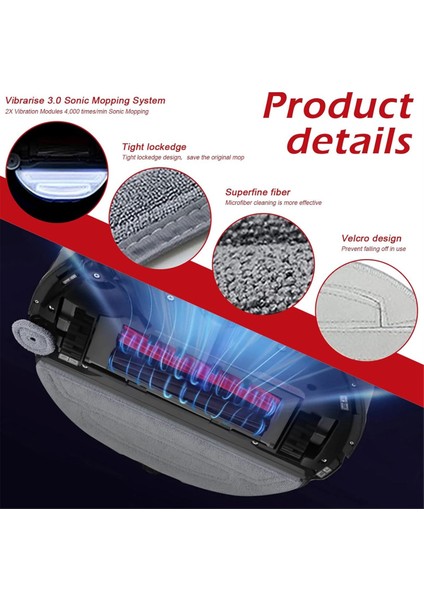 Roborock S8 Maxv Ultra Robot Süpürge Ana Yan Fırça Hepa Filtreler Paspas Bezi Toz Torbaları Yedek Parçaları (Yurt Dışından) fiyatları