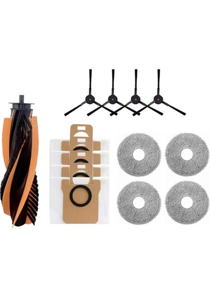 Jonr P20 Pro/jonr T5 Pro Robot Süpürge Parçaları Için 13 Adet Ana Yan Fırça Paspas Bezi Toz Torbası Değiştirme Kiti (Yurt Dışından)