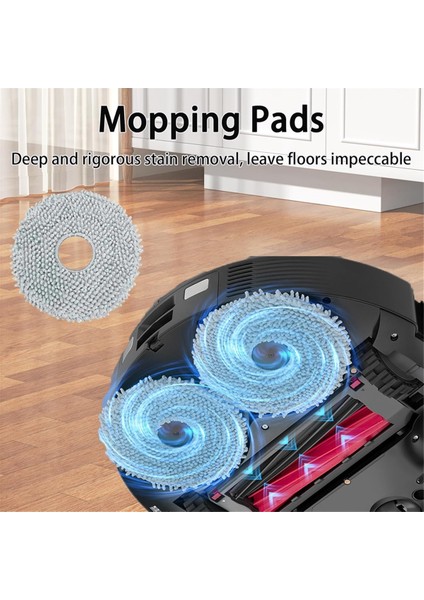 Roborock Qrevo Master Robot Için 20 Adet Elektrikli Süpürge Aksesuarları Ana Yan Fırçalar Paspas Bezi Toz Torbaları Hepa Filtreler (Yurt Dışından) fırsatları