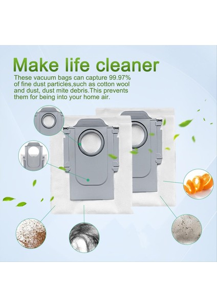 Roborock Qr 798 / Qr 598 / Qv 35A Elektrikli Süpürge Parçaları Için 17 Adet Ana Yan Fırça Hepa Filtre Paspas Bezi Toz Torbası (Yurt Dışından) fırsatları
