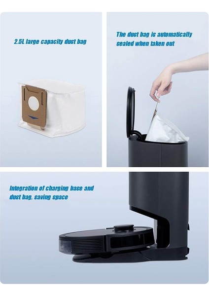 Ecovacs Deebot T8 Aıvı / T8 Max / N8 Pro Plus / N8 Pro / DX93 Robot Süpürge ve Paspas Temizleyici Için Tek Kullanımlık Toz Torbası (Yurt Dışından) fiyatları