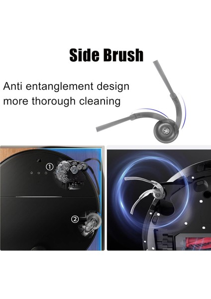 Roborock Saros 10 / S9 Maxv Ultra / G30 Yedek Parçaları Için 14 Adet Vakum Ana Yan Fırça Hepa Filtre Paspas Pedi Toz Torbası (Yurt Dışından) modelleri