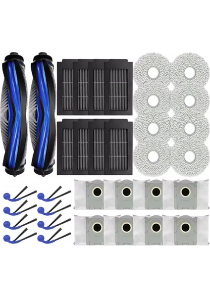 Ecovacs Deebot T30C Omni / T30C Pro Omni Elektrikli Süpürge Yedek Parçaları Vakum Fırçası Filtre Toz Torbası Paspas Bezi Için 34 Adet (Yurt Dışından) fırsatları