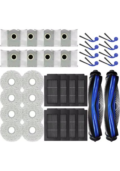 Ecovacs Deebot T30C Omni / T30C Pro Omni Elektrikli Süpürge Yedek Parçaları Vakum Fırçası Filtre Toz Torbası Paspas Bezi Için 34 Adet (Yurt Dışından) indirimleri