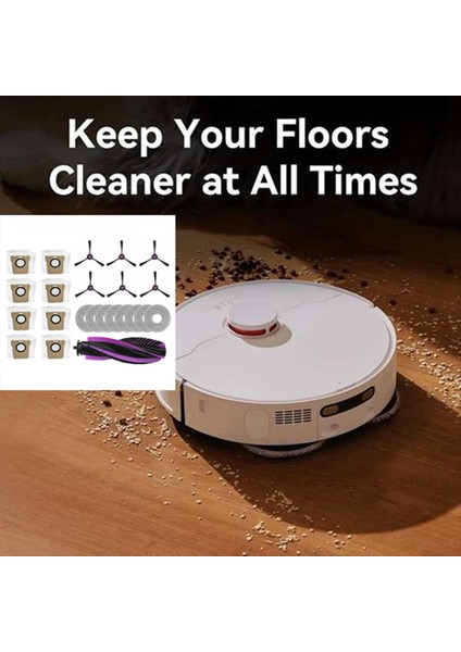 Jonr P20 Pro Robot Süpürge Aksesuarları Için 23 Adet Yedek Parça Yıkanabilir Ana Yan Fırça Paspas Bezi Toz Torbası (Yurt Dışından) fiyatları