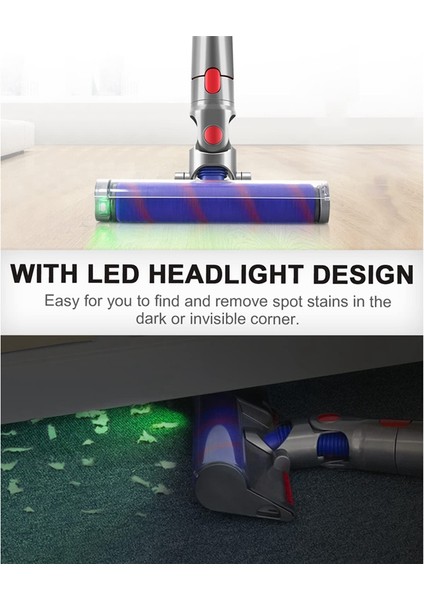 Dyson V10 V8 V7 V11 V15 Direct Drive Elektrikli Süpürge Turbo Fırçası Halıları Temizlemek Için Hızlı Çıkarma Özellikli (Yurt Dışından) fırsatları