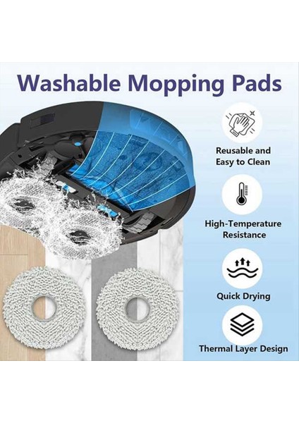 Ecovacs T30 Omnı / T30 Pro Omnı / Yeedı M12 Pro+ / T30 Max Robot Süpürge Için 24 Adet Ultra Dayanıklı Aksesuarlar (Yurt Dışından) fırsatları