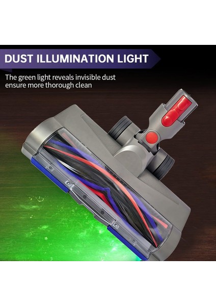 Dyson V7 V8 V10 V11 V15 Elektrikli Süpürge Başlıkları Için Yeşil Toz Işığı ile Halılar, Parke Zeminler Için Karışmayı Önleyici Temizleme Başlığı (Yurt Dışından) modelleri