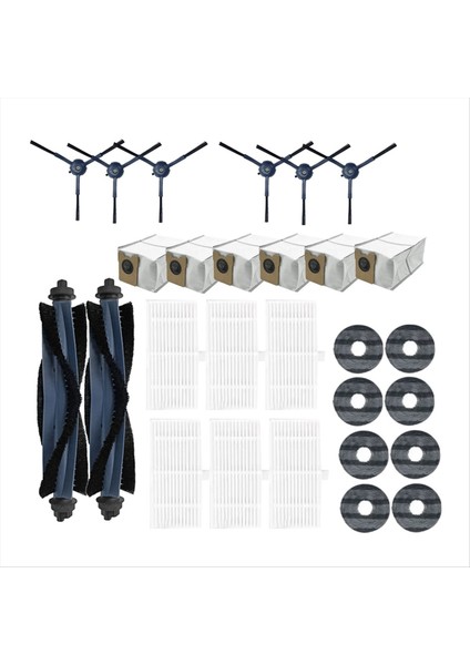 Eufy Omni C20 Elektrikli Süpürge Aksesuarları Ultra Dayanıklı Aksesuarlar Ana Yan Fırça Paspas Filtresi Toz Torbaları (Yurt Dışından) modelleri