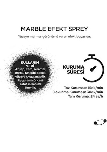 Sprey Özel Amaçlı Mermer Efekt Beyaz 200 ml modelleri
