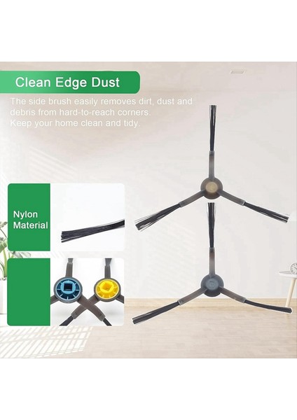 Eureka J12 Ultra Robot Süpürge Aksesuarları Ana Fırça, Yan Fırça Filtre Bezi Toz Torbası Yedek Fırçası (Yurt Dışından) modelleri