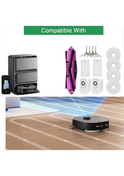 Eureka J12 Ultra Robot Süpürge Aksesuarları Ana Fırça, Yan Fırça Filtre Bezi Toz Torbası Yedek Fırçası (Yurt Dışından) fırsatları