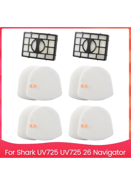 Shark UV725 UV725 26 Navigator Lift-Away Dikey Elektrikli Süpürge Için Yedek Filtre, Parça XFFK560,XHEPA560 (Yurt Dışından)