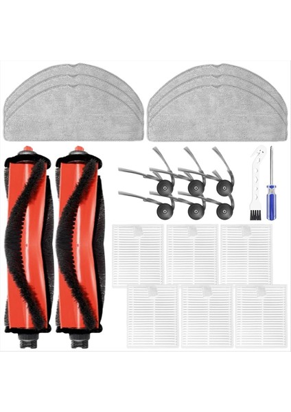 Roborock Q7 M5 Robot Süpürge Parçaları Için Yedek Aksesuar Seti Ana Yan Fırça Hepa Filtreleri Paspas Pedleri (Yurt Dışından)