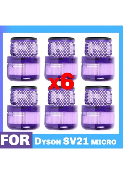 Dyson Mıcro SV21 Filtreleri Için 6 Adet Ev Temizliği Için Verimli Süpürge Aparatı (Yurt Dışından) fiyatları