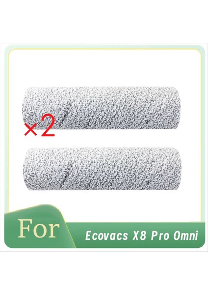 Ecovacs X8 Pro Omni Süpürge Aksesuarları Için 2 Adet Silindir Bezi Gelişmiş Temizlik Verimliliği (Yurt Dışından)