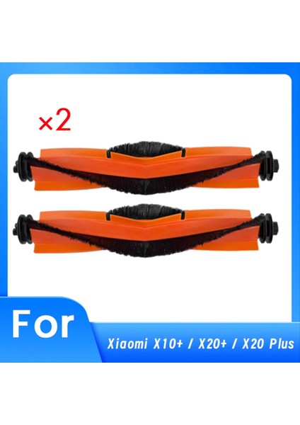 Xiaomi X10+ / X20+ / X20 Plus Süpürge Makinesi Temizleyici Parçalarının Değiştirilmesi Için 2 Adet Ana Fırça (Yurt Dışından)