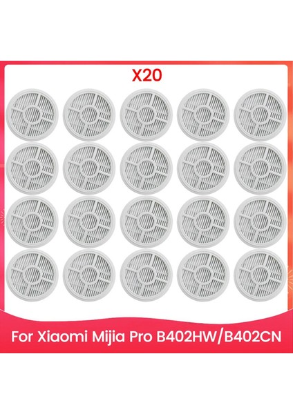 Xiaomi Mijia Pro B402HW B402CN Elektrikli Süpürge Aksesuarları Yedek Parçaları Için 20 Adet Vakum Filtre Kartuşu Seti (Yurt Dışından)