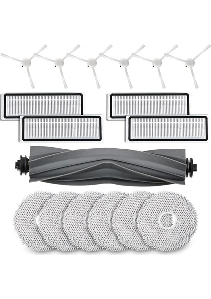 Dreame L10S / L10 Ultra / L10 Prime Ana Yan Fırça Hepa Filtreleri Paspas Pedleri Robot Süpürge Yedek Parçaları (Yurt Dışından)