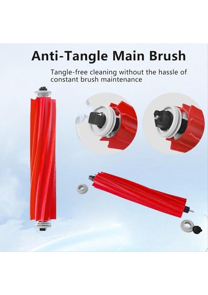 Roborock Qv 35A/QR 598/QR 798 Elektrikli Süpürge Parçası Için 21 Adet Yedek Parça Ana Yan Fırça Hepa Filtre Bez Toz Torbası (Yurt Dışından) modelleri