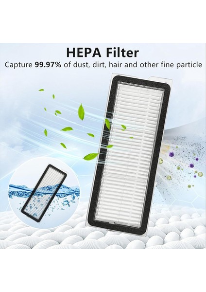 Roborock Qv 35A/QR 598/QR 798 Elektrikli Süpürge Parçası Için 21 Adet Yedek Parça Ana Yan Fırça Hepa Filtre Bez Toz Torbası (Yurt Dışından) fırsatları