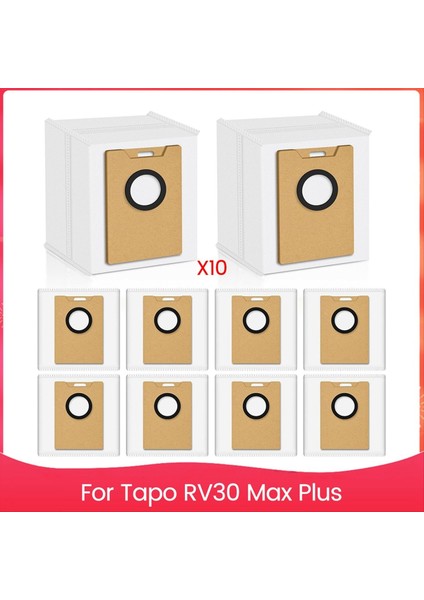Tapo RV30 Max Plus Robot Süpürge Için Büyük Kapasiteli Yedek Torbalar (Yurt Dışından)