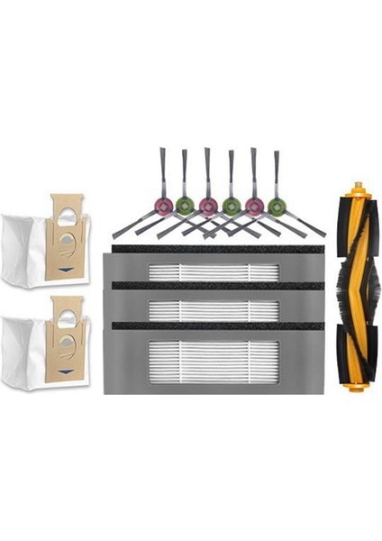 Ecovacs Deebot N10 N10 Plus Robot Süpürge Aksesuar Kiti Için Yedek Filtre Fırçası Kiti (Yurt Dışından)