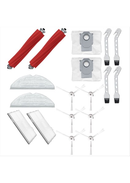 Roborock S7MAXV ULTRAG10S Pro Yedek Aksesuarları Toz Torbası, Ana Yan Fırça Filtre Bezi Aksesuarları Fırçası (Yurt Dışından)