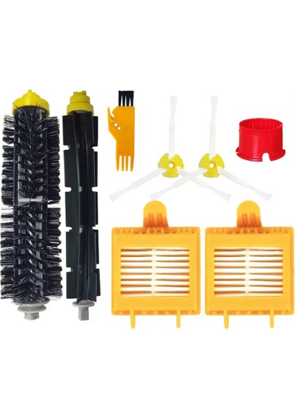 Irobot Roomba 700 Serisi 770, 780, 790, 772, 774, 775, 760 Ana Yan Fırçalar, Hepa Filtre Yedek Parça Aksesuarları ile Uyumludur (Yurt Dışından)