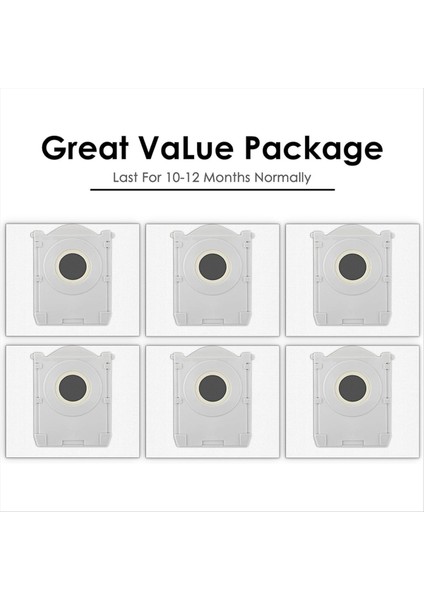 Ecovacs Deebot X8 Pro Omnı/ T50 Max Pro Omni/ T50 Pro Omni Robot Süpürge Için Yedek Toz Torbaları (Yurt Dışından) fiyatları