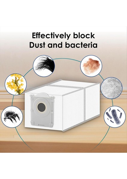 Ecovacs Deebot X8 Pro Omnı/ T50 Max Pro Omni/ T50 Pro Omni Robot Süpürge Için Yedek Toz Torbaları (Yurt Dışından) modelleri
