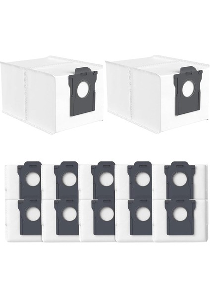 Dreame X30 Ultra / X40 Ultra / L10S Pro Ultra Robot Süpürge Için 12 Paket Toz Torbası, 3 L Büyük Kapasite (Yurt Dışından)