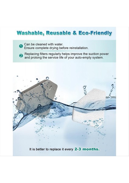 Shark BU3120 Clean Hafif Kablosuz Süpürge Parçaları Için 4 Çift BU3523 BU3120 Motor Öncesi Köpük Keçe Filtre Kiti (Yurt Dışından) fırsatları