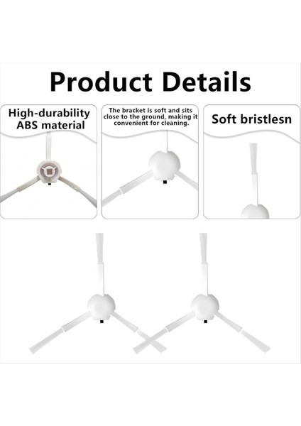 Xiaomi X20+ X10+ X20 Max X20 Pro Elektrikli Süpürge Yedek Parçaları Için 9 Adet Yan Fırça Aksesuarı (Yurt Dışından) fırsatları