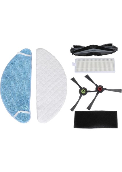 Yeedi K650 Kendiliğinden Boşalan Robot Süpürge Için 6 Adet Ana Yan Fırça Bez Toz Torbası Temizleyici Parça Değişimi (Yurt Dışından)