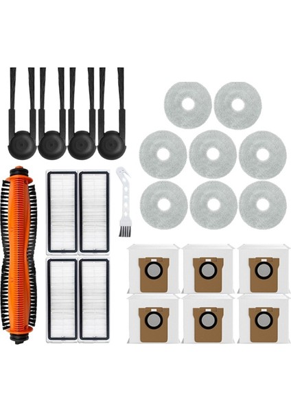 Xiaomi Mijia M40S / OV31CN Robot Süpürge Parçaları Ana Yan Fırça Hepa Filtre Paspas Bezi Toz Torbası Aksesuarları (Yurt Dışından)