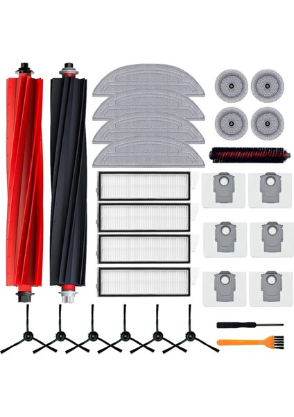 Roborock S8 Max/maxv Ultra Robot Süpürge Ana Yan Fırça Hepa Filtre Yedek Parçaları Için Aksesuar Kiti (Yurt Dışından)