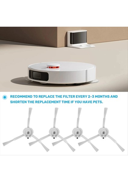 Xiaomi Robot Süpürge 1/1s SDJQR01RR SDJQR02RR SDJQR03RR Roborock S502-00 S5 Max S6 Ana Yan Fırça Filtresi (Yurt Dışından) fırsatları