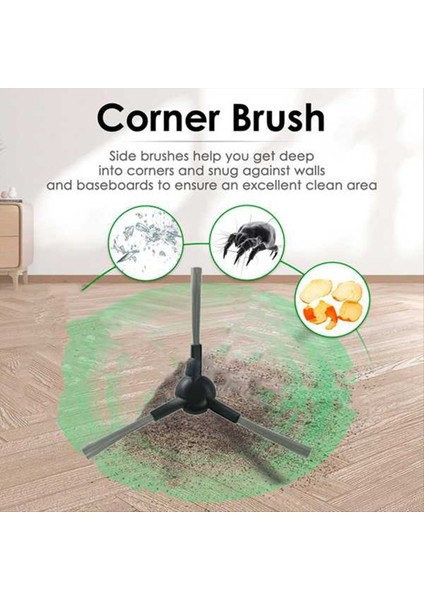 Jonr P20 Pro Elektrikli Süpürge Yedek Parçaları Yan Fırça Verimli Yedek Temizlik Yedek Parçaları 10 Adet (Yurt Dışından) modelleri