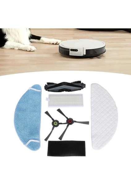 Yeedi K650 Kendiliğinden Boşalan Robot Süpürge Için 6 Adet Ana Yan Fırça Bez Toz Torbası Temizleyici Parça Değişimi (Yurt Dışından) fırsatları