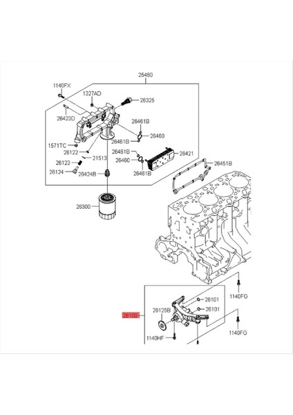 Araç Motor Yağı Pompası Montajı 26100-4A000 261004A012 Kıa Sorento Için 2002-2006 26100-4A012 261004A000 (Yurt Dışından) modelleri